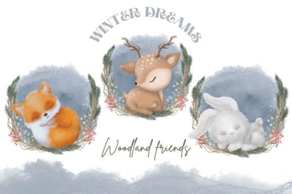 Download Winter Woodland Animals Clipart - Winter Collection