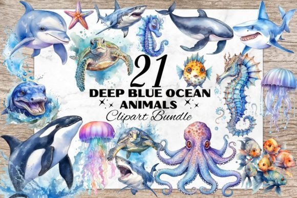 Download Blue Ocean Animals, Underwater Creatures - Ocean animals Collection