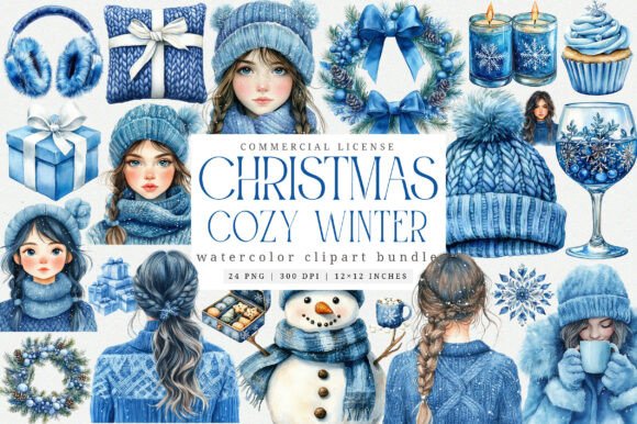 Download Cozy Winter Clipart Bundle - Winter Collection