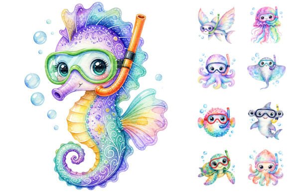 Download Snorkeling Ocean Animals Clipart - Ocean animals Collection