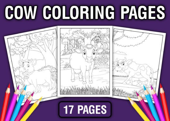 Download Cow Coloring Book for Kids - Premium Resources