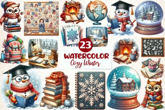 Download Cozy Winter Educational Clipart - Winter Collection