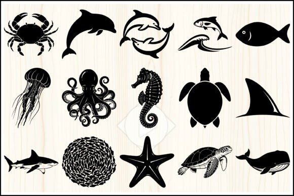 Download Ocean Animals SVG Bundle - Ocean animals Collection