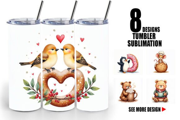 Download Whimsical Winter Critters Tumbler Wrap - Winter Collection