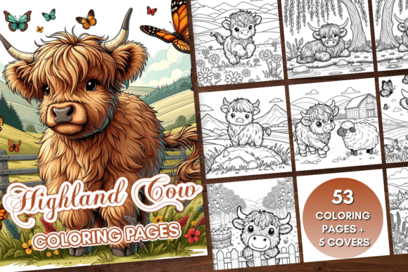 Download Highland Cow Coloring Pages - Cow coloring pages Collection
