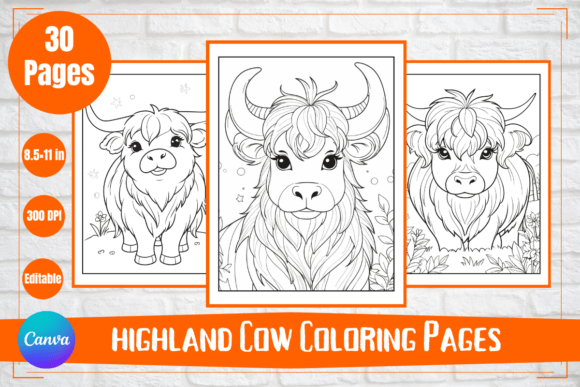 Download Scottish Highland Cow Coloring Pages - Cow coloring pages Collection