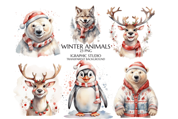 Download Winter Woodland Animals Clipart - Winter Collection