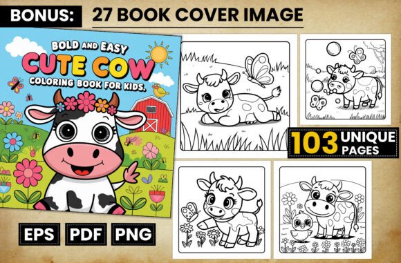 Download Cute Cow Coloring Pages for Kids - Cow coloring pages Collection